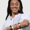 Minimalist Bangle Bracelet, Meteor