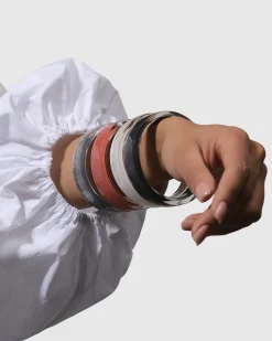 Minimalist Bangle Bracelet, Starlight