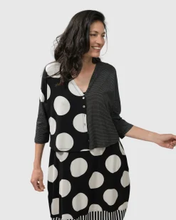 Minnie Crop Cardigan Mono