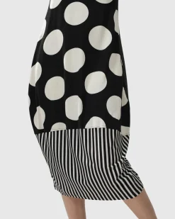Minnie Sleeveless Midi Dress Mono