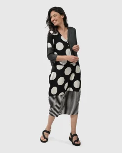 Minnie Sleeveless Midi Dress Mono