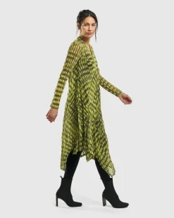 Nirvana A-Line Dress, Yellow