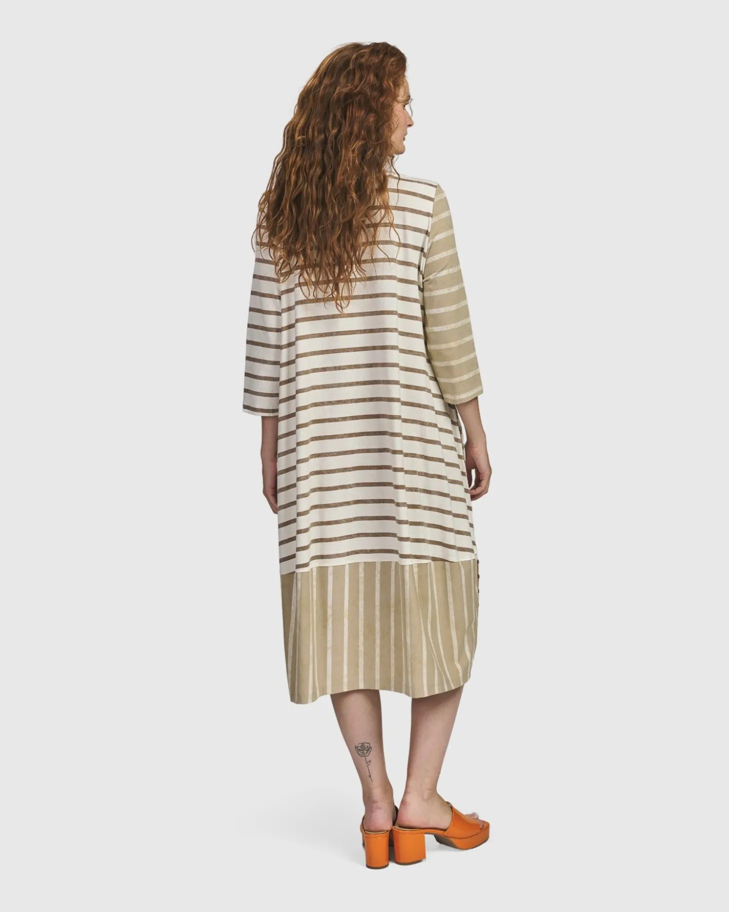 Oasis Caftan Dress, Cream