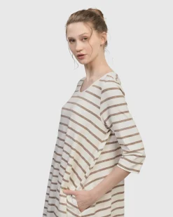 Oasis Caftan Dress, Cream