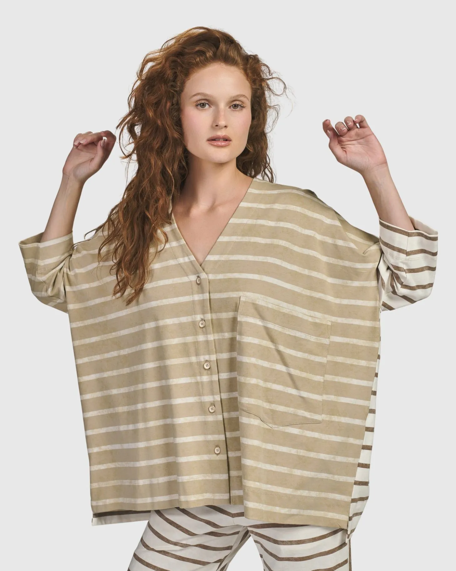 Oasis Oversized Cardigan, Tan