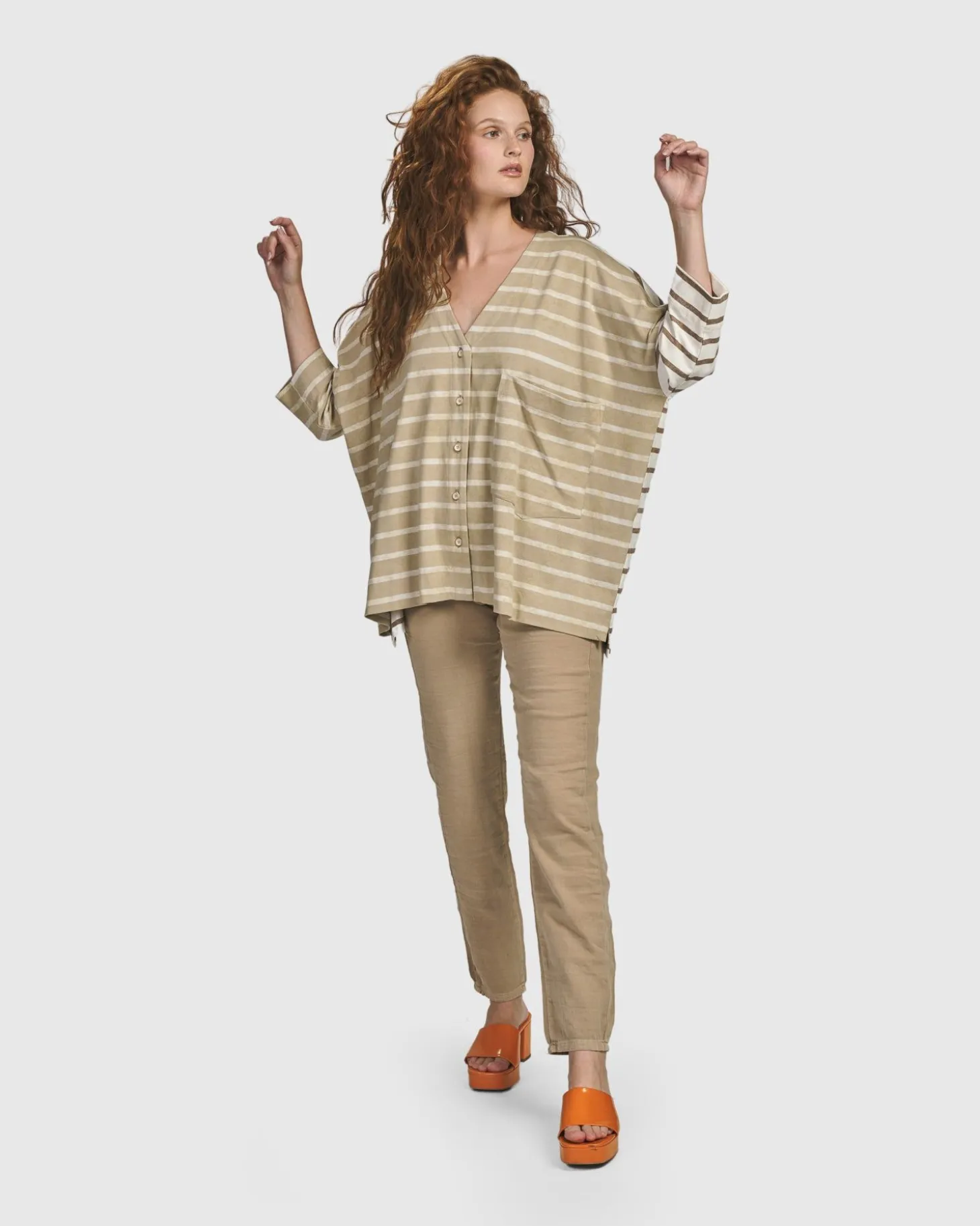 Oasis Oversized Cardigan, Tan
