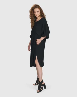 Oasis T-Shirt Dress, Black