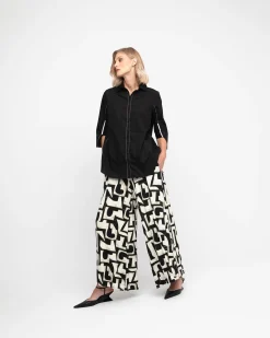 Ozai N Ku Acropolis Blouse, Black
