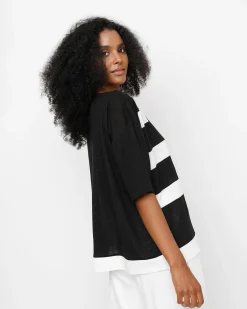 Ozai N Ku Apollo Tee, Black/White