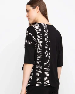 Ozai N Ku Bliss V-Neck Top, Black
