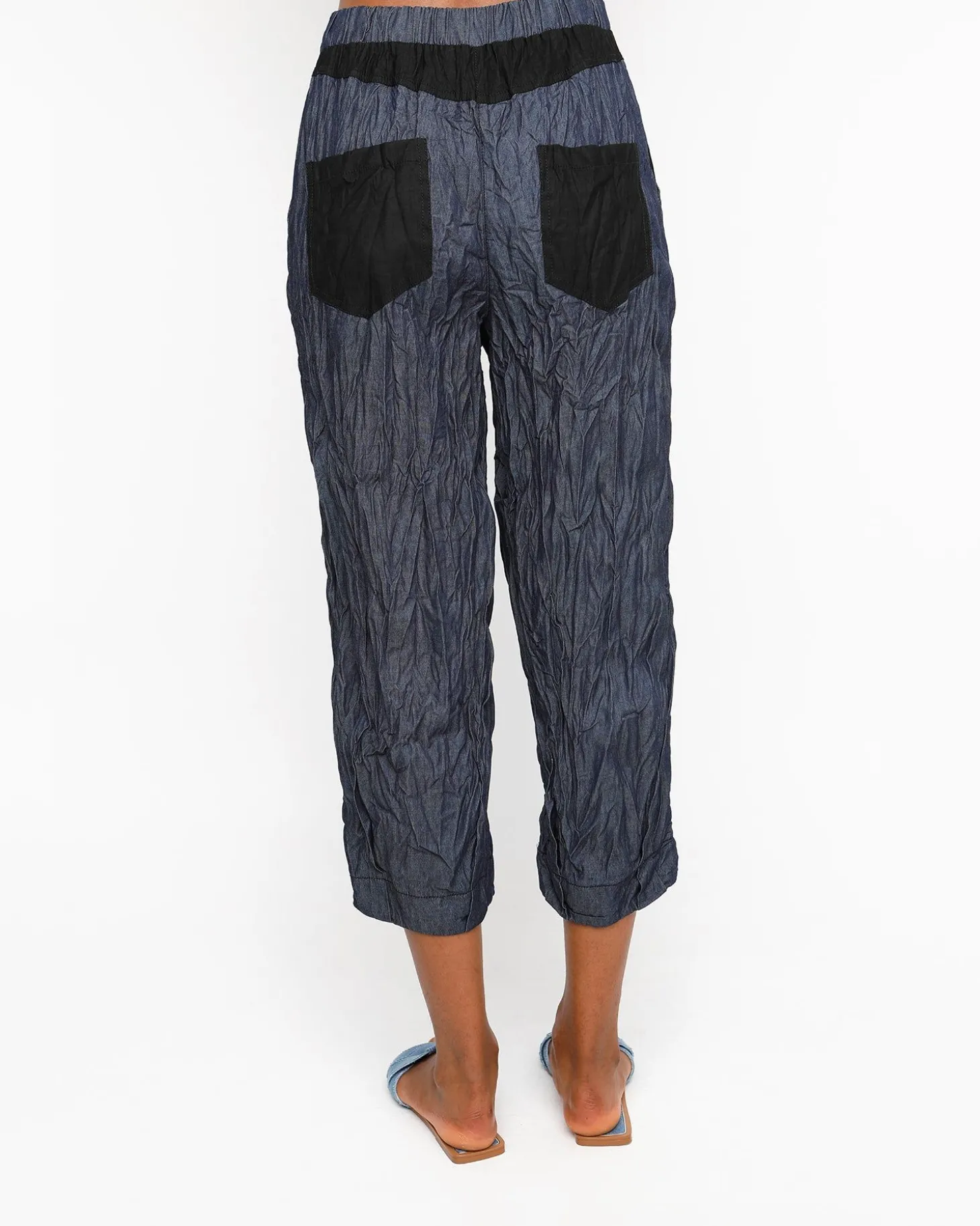 Ozai N Ku Corfu Barrel Leg Pants, Denim