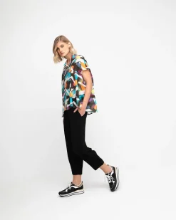 Ozai N Ku Cropped Slim Pants, Black