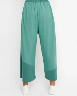 Ozai N Ku Cropped Wide Leg Pants, Green