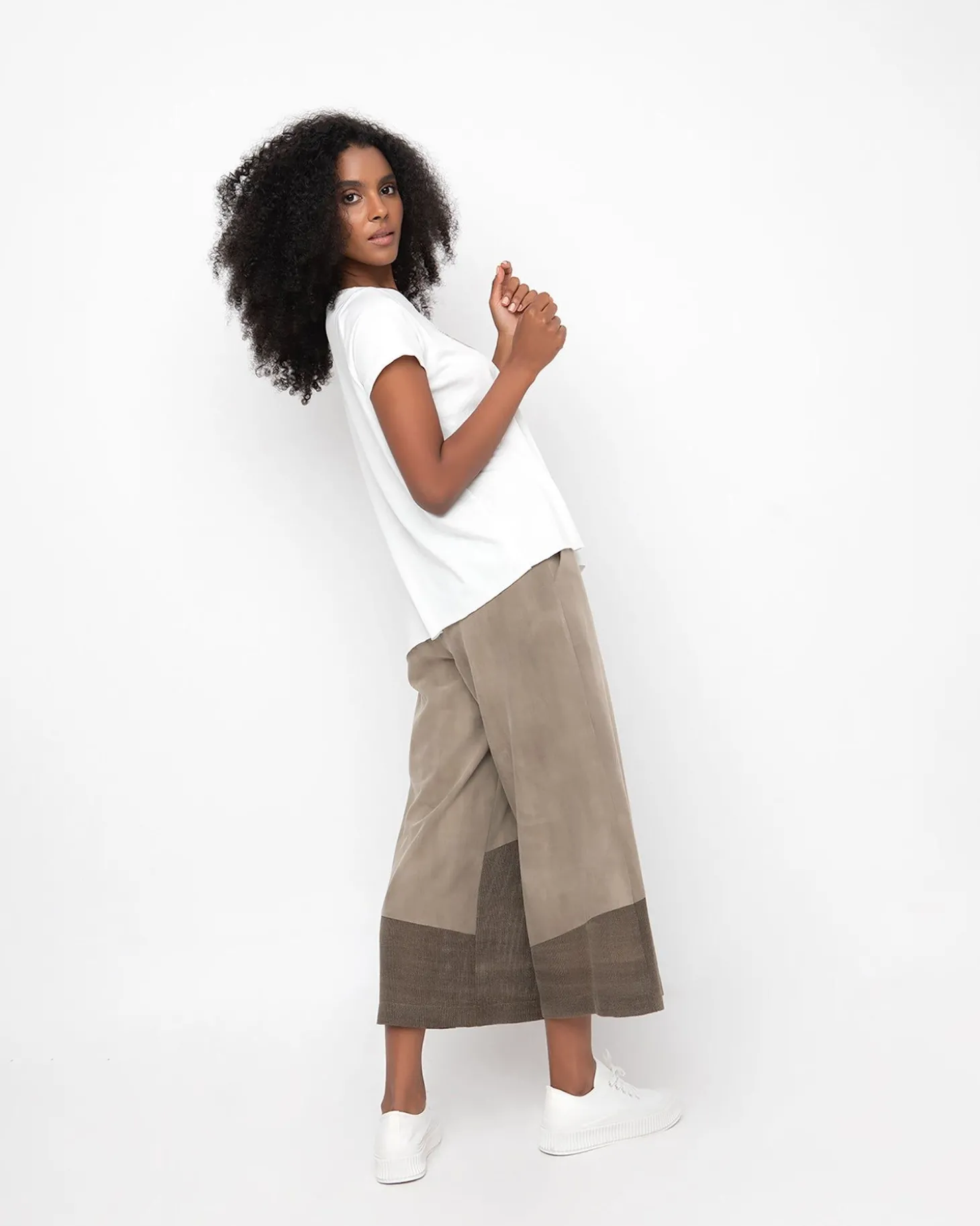 Ozai N Ku Desert Wide Leg Pants, Sahara
