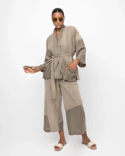 Ozai N Ku Desert Wide Leg Pants, Sahara