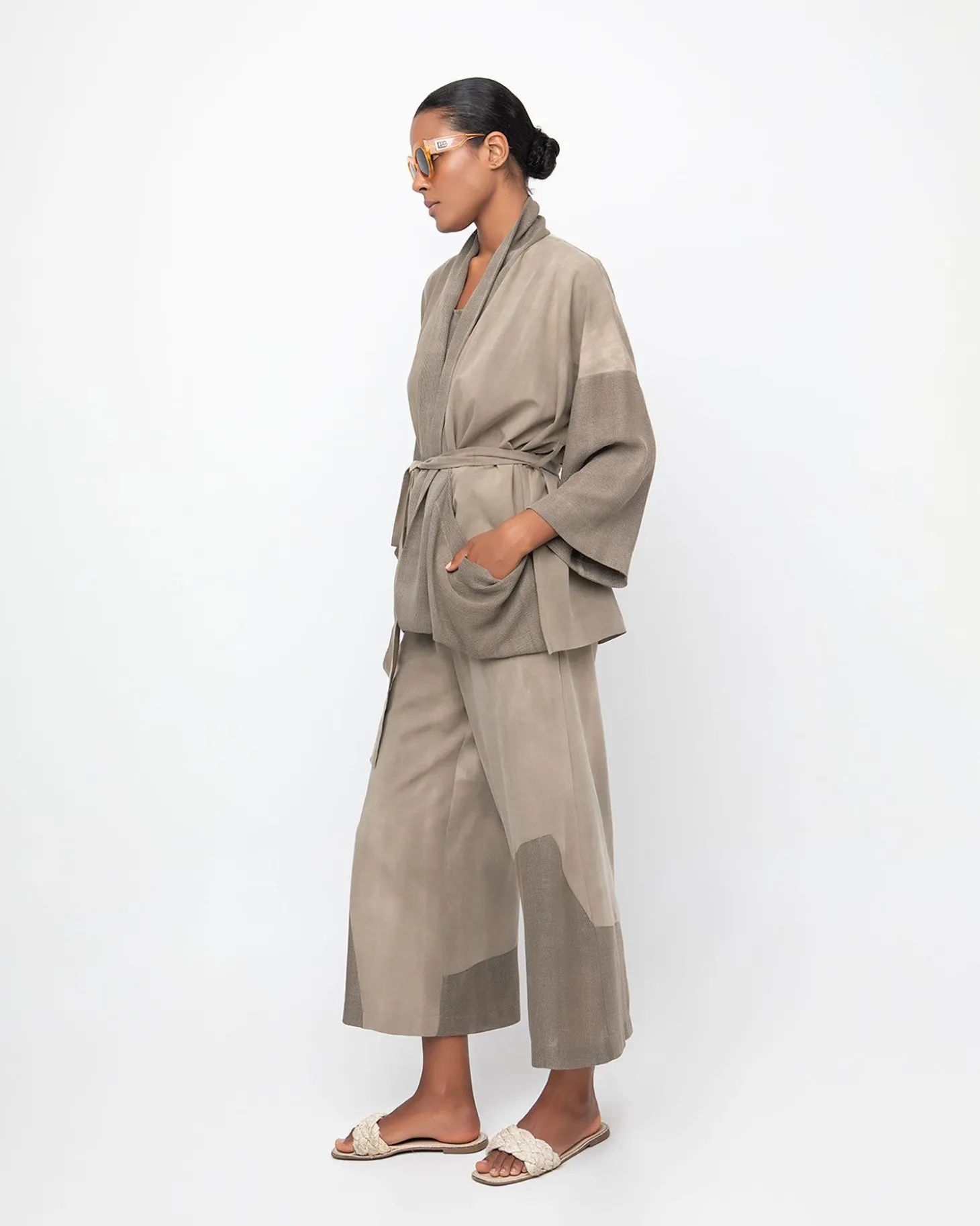 Ozai N Ku Desert Wide Leg Pants, Sahara