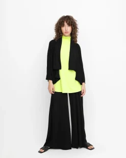 Ozai N Ku Drape Neck Cardigan, Black