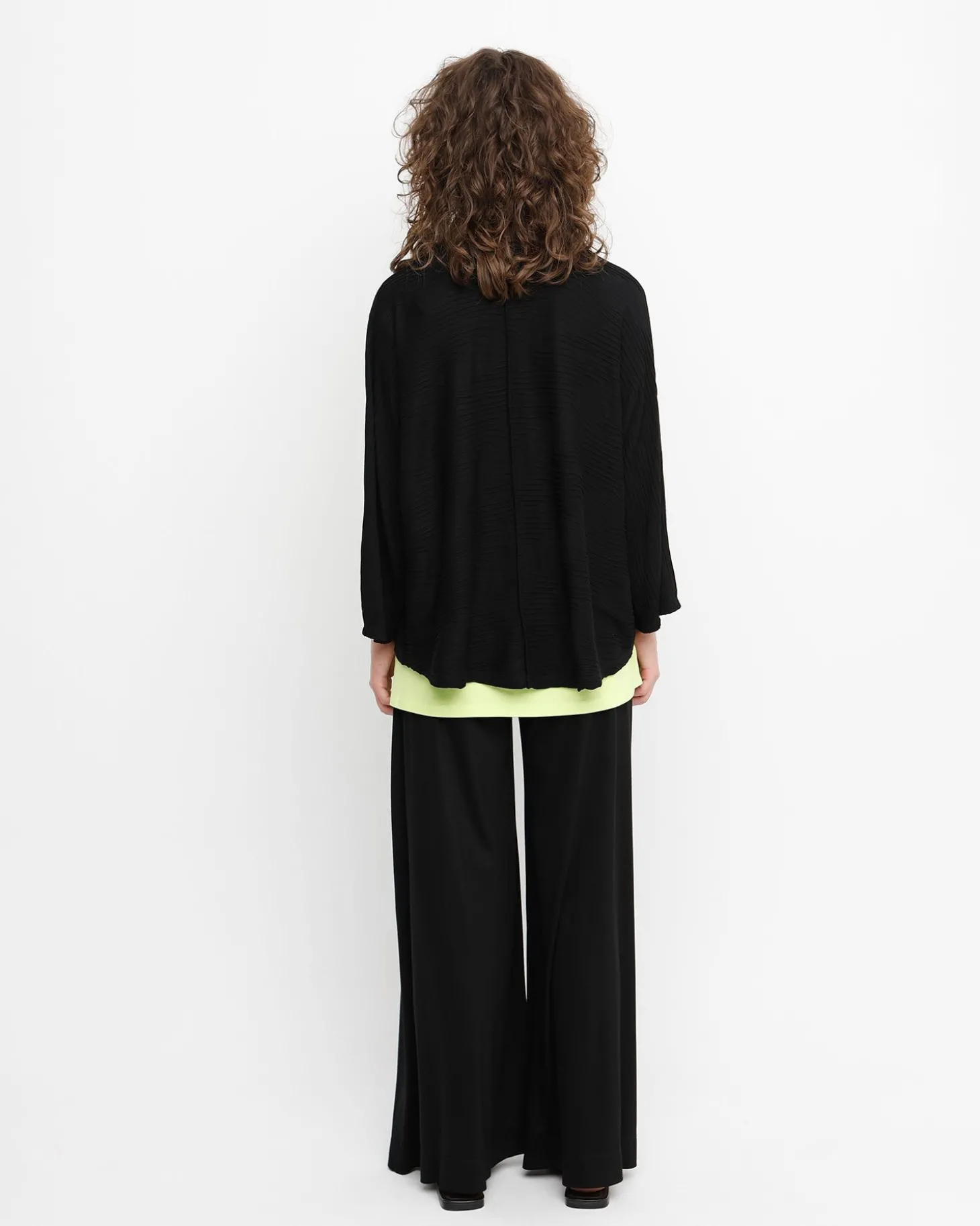 Ozai N Ku Drape Neck Cardigan, Black
