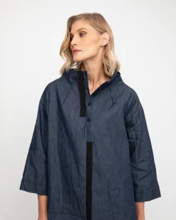 Ozai N Ku Funnel Dress, Denim