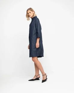 Ozai N Ku Funnel Dress, Denim
