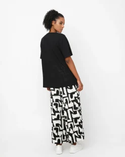 Ozai N Ku Letterpress Palazzo Pants, Puzzle