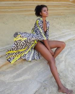 Ozai N Ku Lightning Dress, Star Yellow