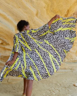 Ozai N Ku Lightning Dress, Star Yellow