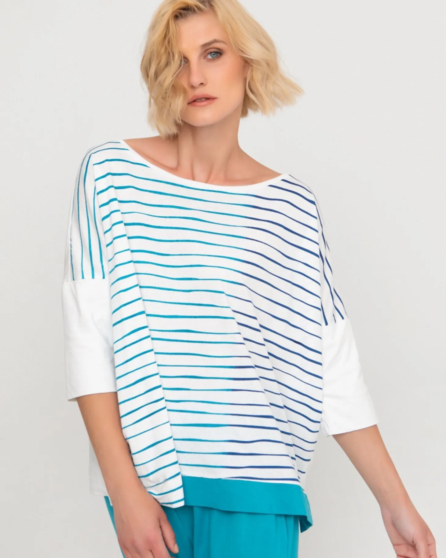 Ozai N Ku Oversized Top, Rivulet