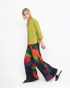 Ozai N Ku Pleated Crinkle Funnel Top, Olive