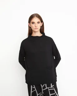 Ozai N Ku Techie Sweater Top, Black