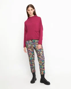 Ozai N Ku Techie Sweater Top, Ruby