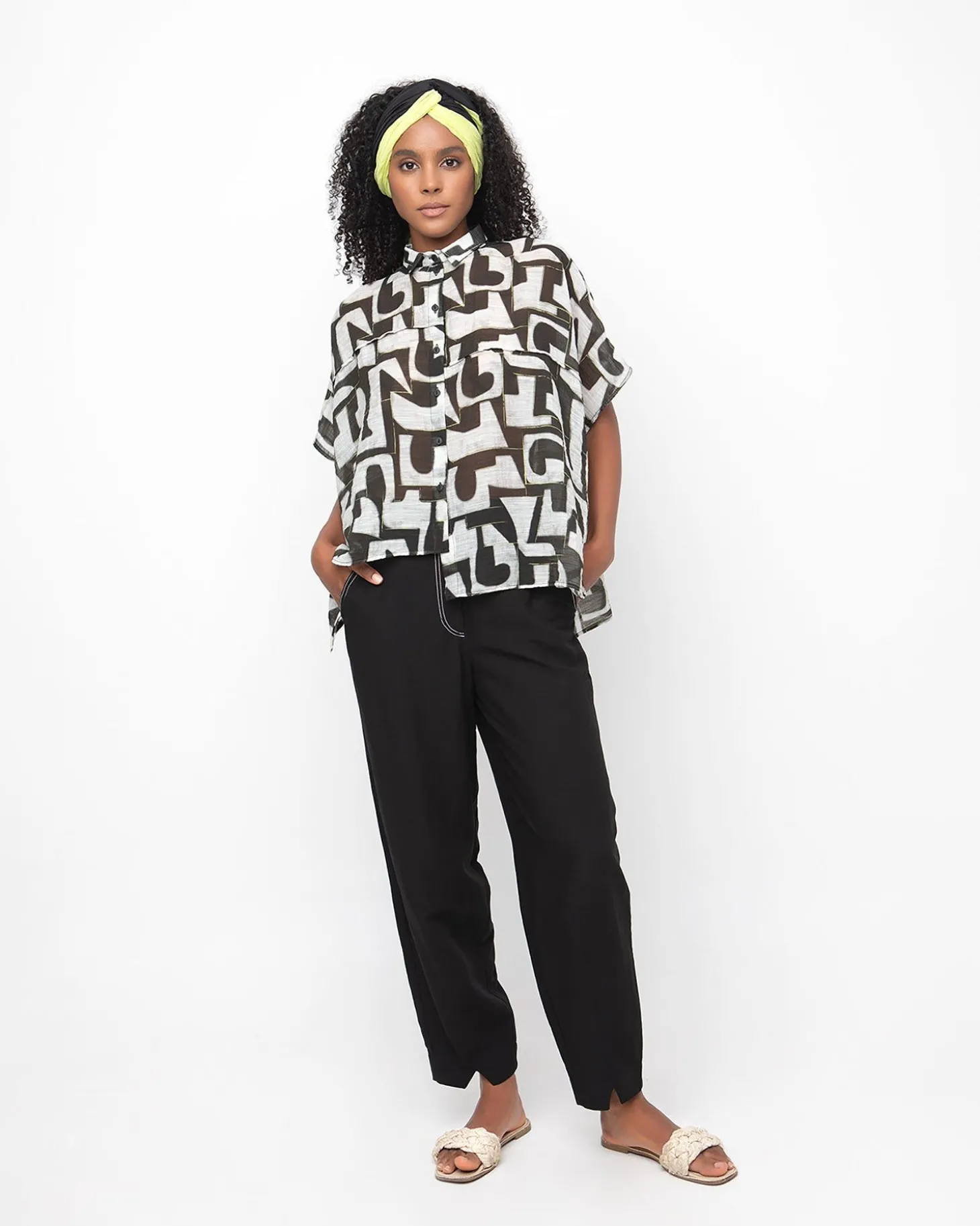Ozai N Ku Typography Top, Puzzle