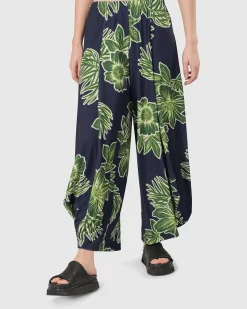 Paradise Punto Pants, Royal/Green