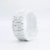 Pashmina Wooden Beads Snake Bracelet, White