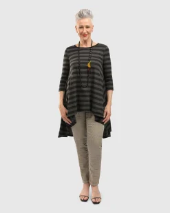 Perfect Swing Tunic Top, Stripes