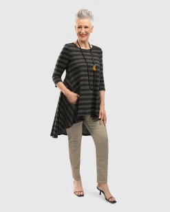 Perfect Swing Tunic Top, Stripes