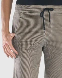Pinstripe Iconic Stretch Jeans, Coffee