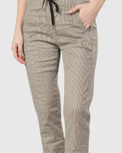 Pinstripe Iconic Stretch Jeans, Khaki