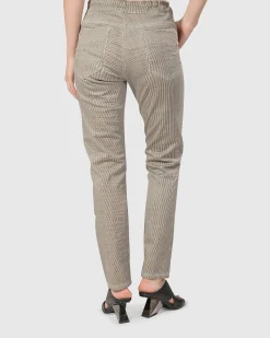Pinstripe Iconic Stretch Jeans, Khaki