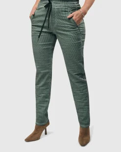 Pinstripe Iconic Stretch Jeans, Teal