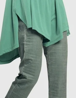 Pinstripe Iconic Stretch Jeans, Teal