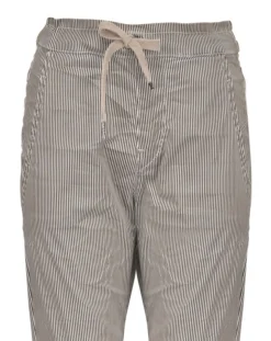 Pinstripe Iconic Stretch Jeans, Ivory