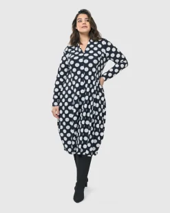 Piper Cocoon Dress, Circles