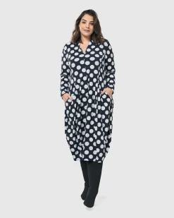 Piper Cocoon Dress, Circles