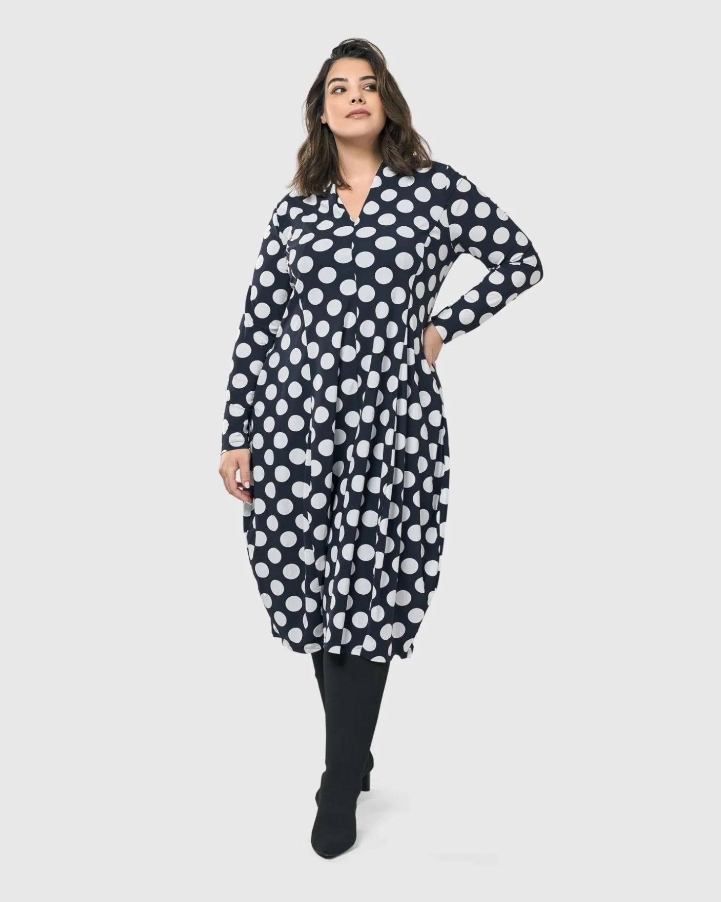 Piper Cocoon Dress, Circles