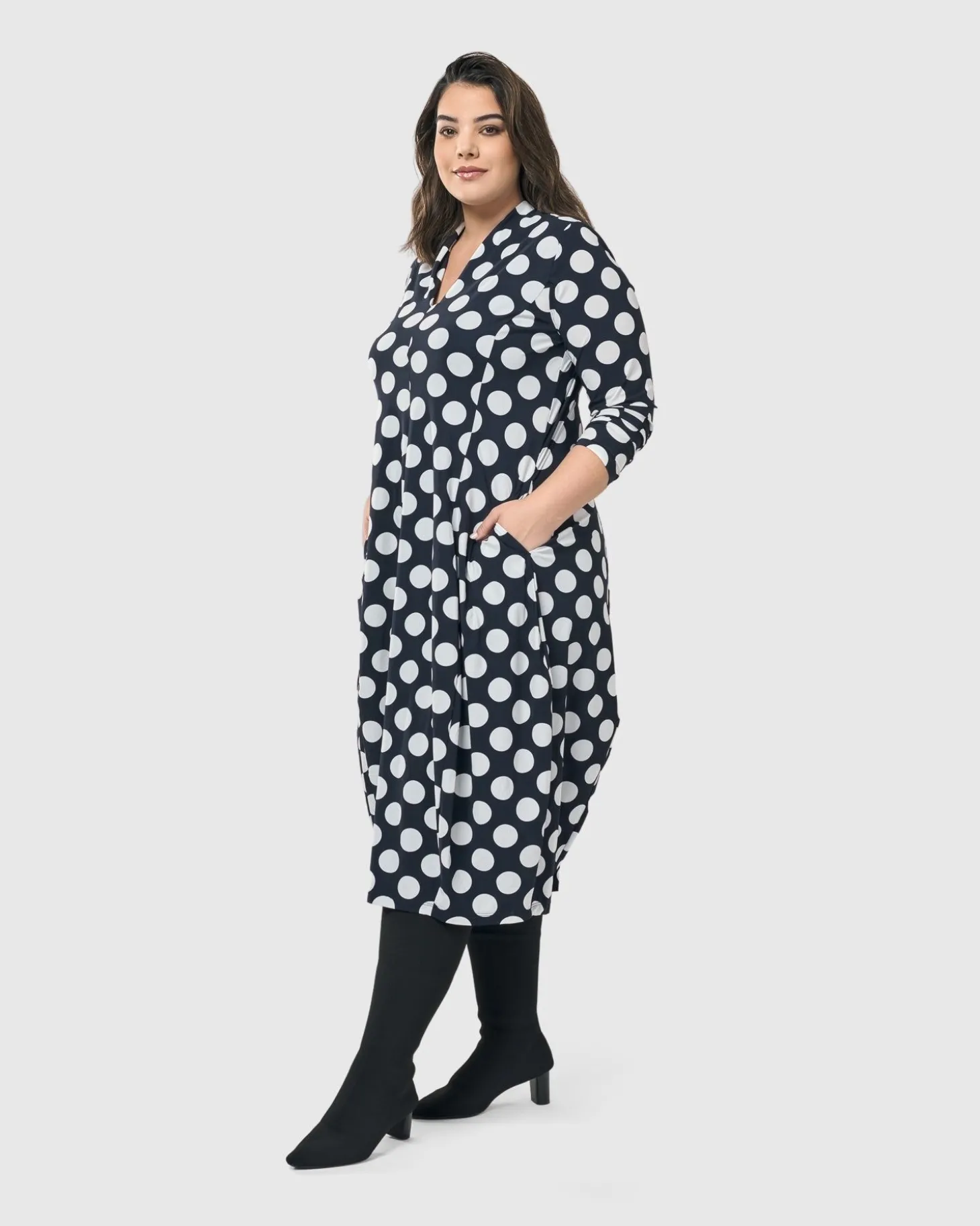 Piper Cocoon Dress, Circles