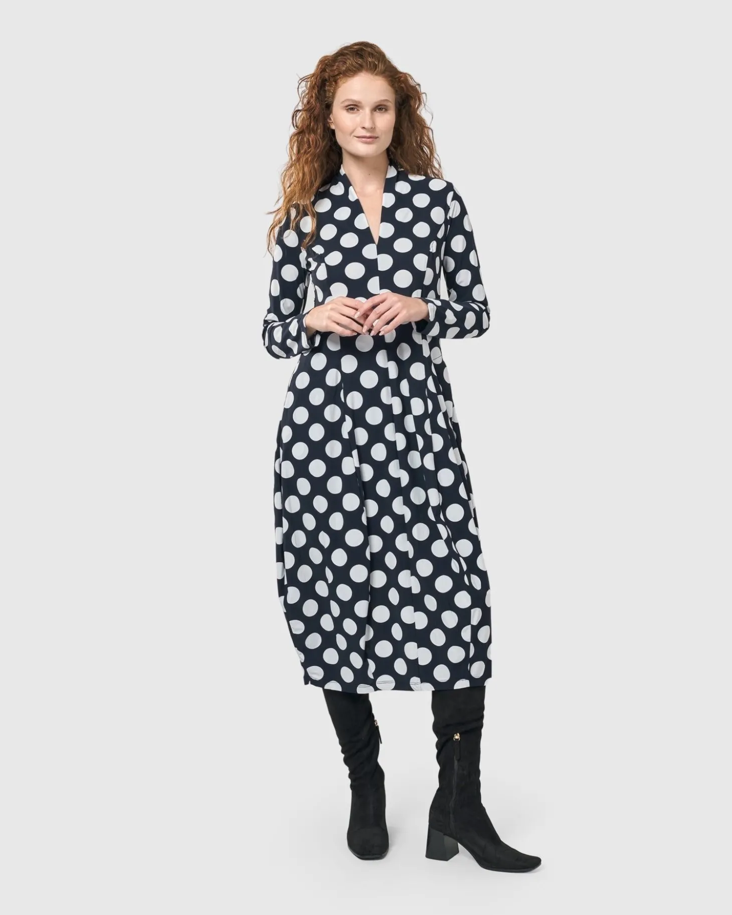 Piper Cocoon Dress, Circles