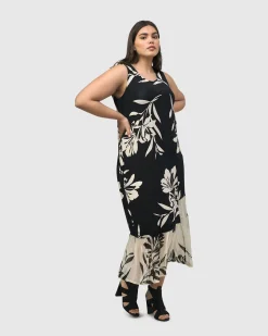 Prosecco Sleeveless Tunic Dress, Floral