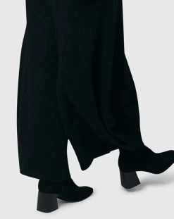 Pucker Dot Punto Pants, Black