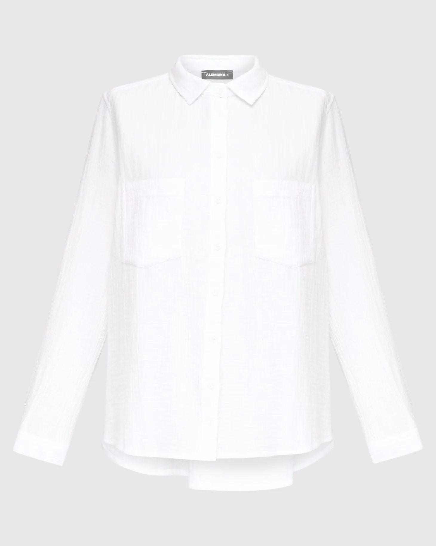 Recreation Button Down Top, White